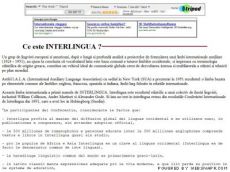 Ce este interlingua?