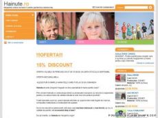 www.hainute.ro - singurul magazin on-line specializat in haine pentru copii !